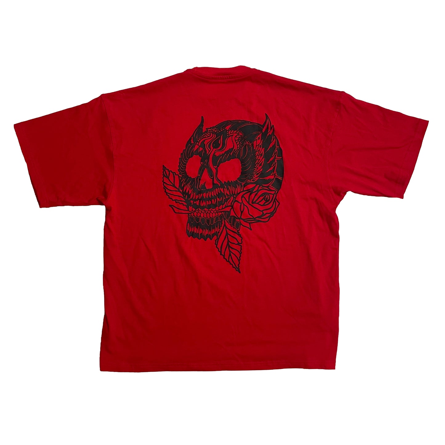 OVERSIZE SKULL RED SHIRT 23