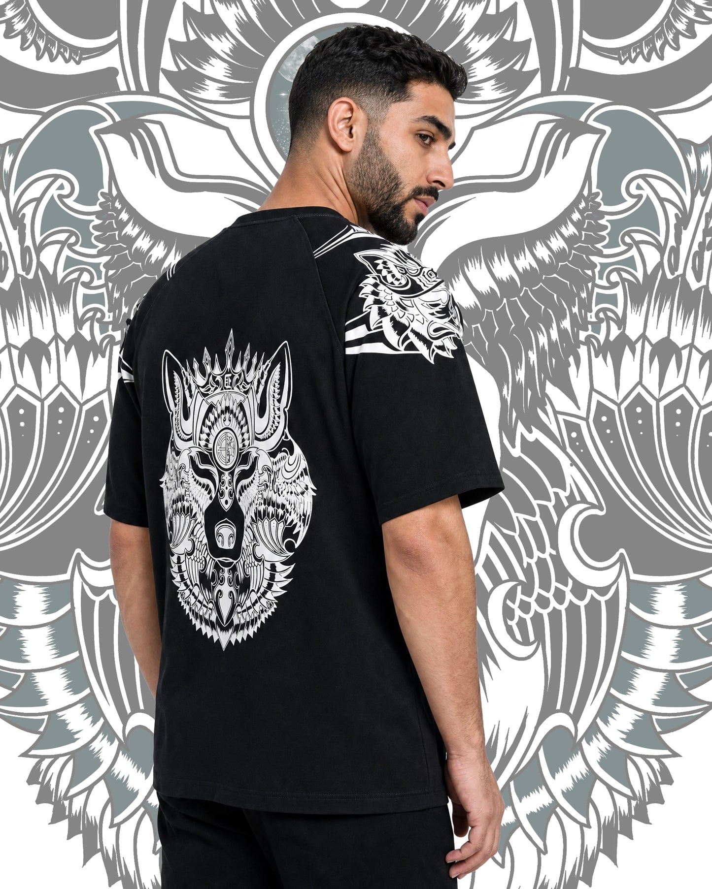 BLACK KING WOLF SHIRT