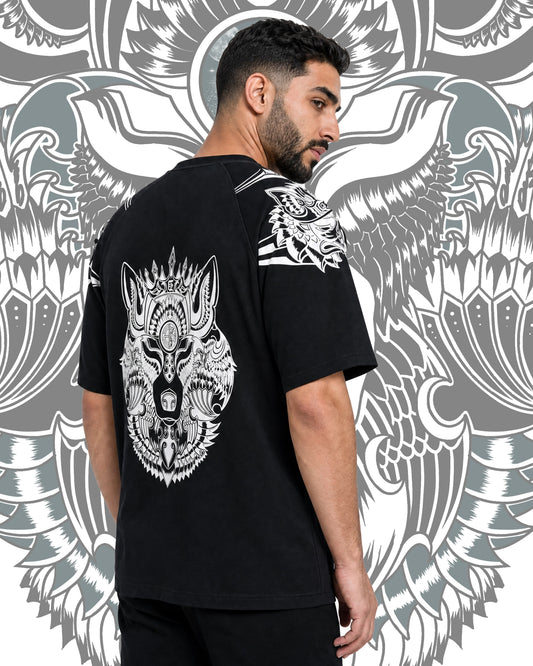 BLACK KING WOLF SHIRT