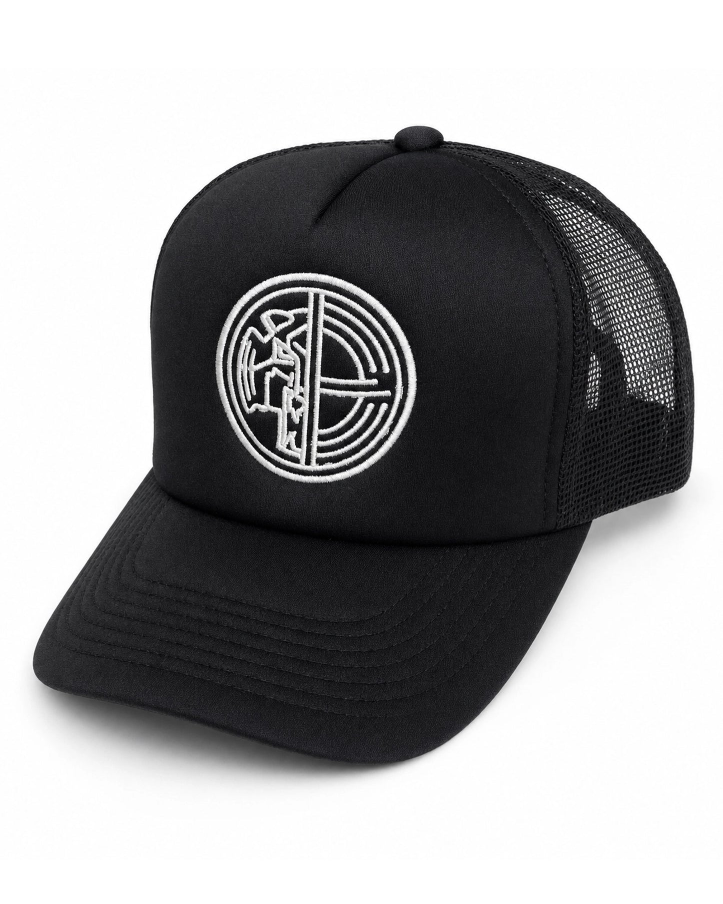 BLACK TRUCKER HAT