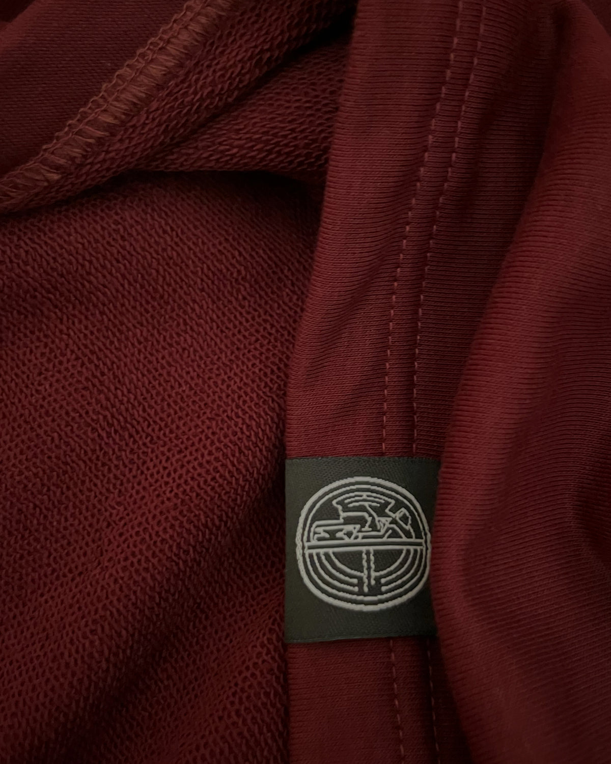 DARK MAROON RAGLAN ROUND SHIRT