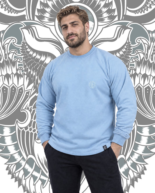 LIGHT BLUE ROUND SHIRT