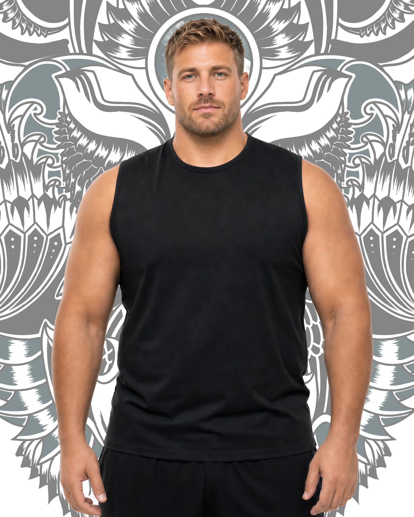 BLACK TEAL TANK TOP