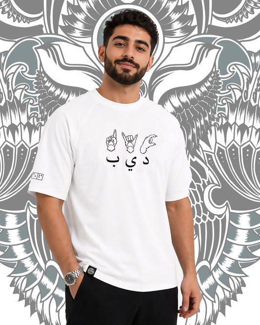 WHITE ERADA RAGLAN OVERSIZE T-SHIRT