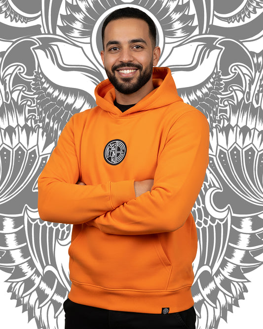 PLAIN ORANGE HOODIE